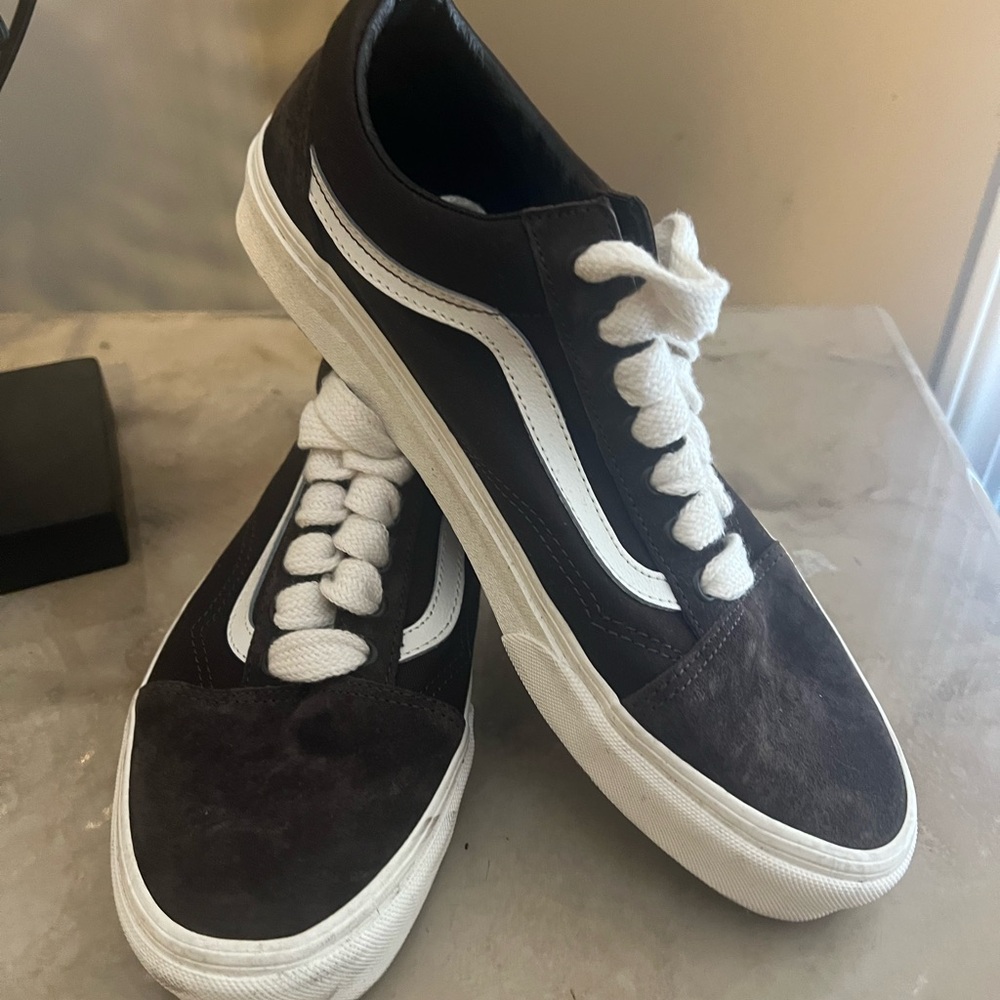 Vans sneakers chocolate color size 10